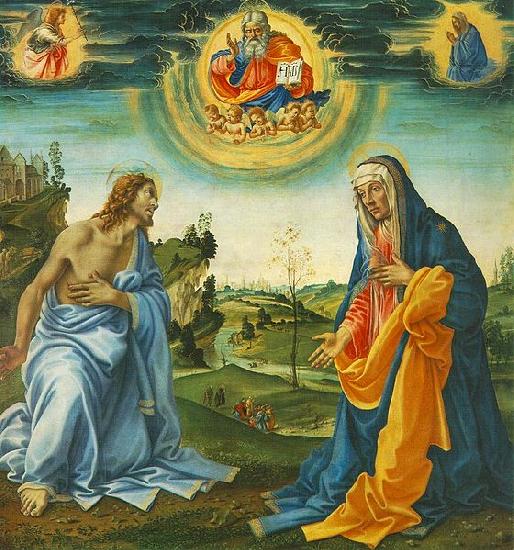 Filippino Lippi The Intervention of Christ and Mary oil painting image